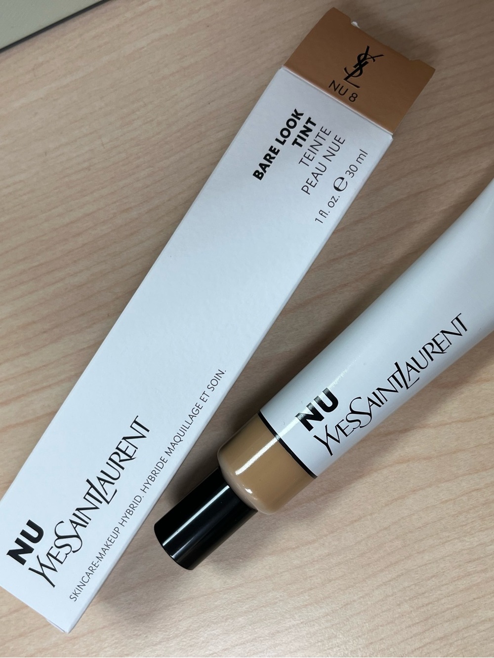 YSL Yves Saint Laurent NU Bare Look Tint NU 8 Makeup Hybrid Full Size 1 oz